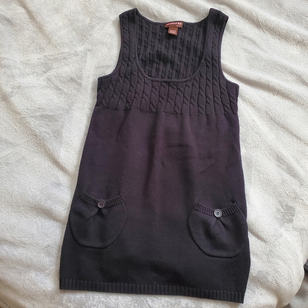 Hooked Up by IOT Black Knit Garment
